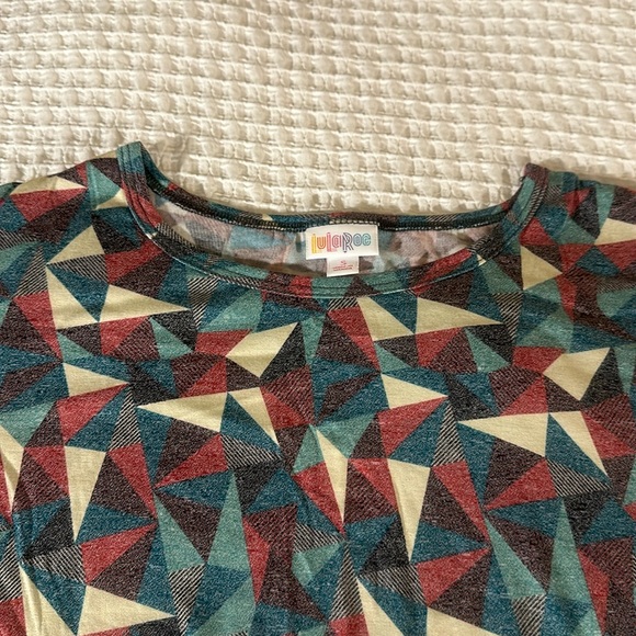 LuLaRoe Women’s Julia Dress/Size: Small/Color: Multi Geometric Pattern (NWT) - Picture 4 of 10